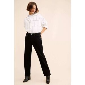 Levi's 501 Black Jeans Womens Size 24 Classic 90s Mid Rise Straight Leg NWT‎